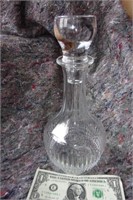 Heavy Glass decantor with glass stopper