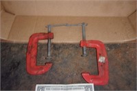 Pair of Iron C Clamps