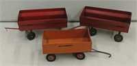 3x- AC & Red Flare Box Wagons 1/16