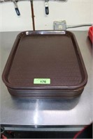 12 BROWN SERVING TRAYS