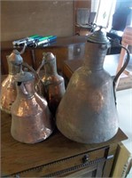 Four Copper Vessels