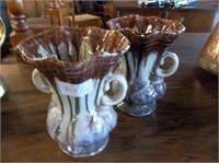 Two Ceramic Mantel Urns