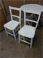 Painted Oak Side Chairs