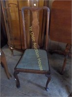 Mahogany Queen Anne Tall Back Side Chairs