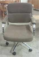 Swivel office chairs on casters