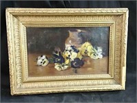 Antique framed oil painting 18" x 13"