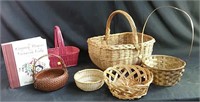 Variety of wicker baskets and photo album