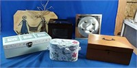 Assorted boxes, photo box etc