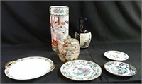 Assortment of Oriental vases & dishes