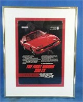 authentic 1984 First Nissan 300ZX framed ad