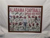 Framed SIGNED Mike Dubose, Alabama Football Team