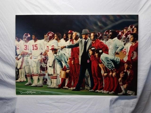 ULTRA RARE Daniel Moore Canvas Collection Alabama Football
