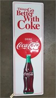"Drink Coca-Cola" Embossed Sign