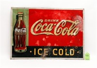 1930's Coca Cola Metal Sign