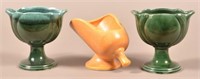 3-Vintage Hull Art-Pottery Planters. Two f33 and