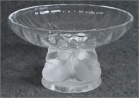 Lalique France "Nogent" Frosted Birds Compote
