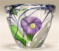 Jeremy Lotton Double Orchid Small Glass Vase