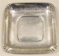 Large Wallace Sterling Silver Square Shallow Bowl