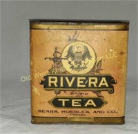 Rivera Brand Tea Tin