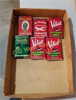 Box of Tobacco Tins