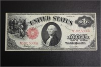 Series of 1917 Large Note Red Seal One Dollar