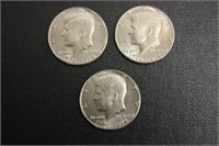 3 Bicentennial Kennedy Half Dollars