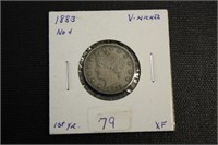 1883 Liberty Head V Nickel No Cents