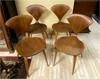 Plycraft Norman Cherner Mid Century Modern Chairs.