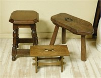 European Oak Stools.