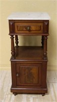 Marble Top Side Cabinet.