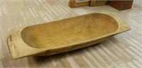 Primitive Pine Dough Bowl.