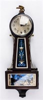 Antique New Haven Winsome Banjo Wall Clock