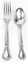 Gorham “Chantilly” Sterling Silver Fork and Spoon