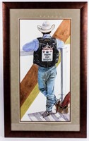 Art- Cowboy Watercolor by JK Dooley