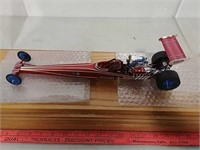 Top Fuel dragster model with case