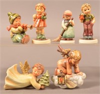 6 Miniature and Small Hummel Figurines including