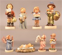 8 Miniature and Small Hummel Figurines including