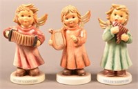 3 Musical Angels Hummel Figurines including Angel