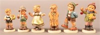 6 Hummel Figurines including Spring Waltz. All