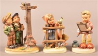 3 Hummel Figurines including Crossroads. All with
