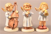 3 Musical Angel Hummel Figurines including String