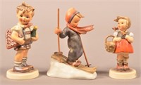 3 Hummel Figurines including Valentine Joy.