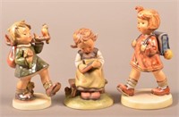 3 Hummel Figurines including The Kindergartner.