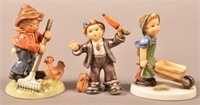 3 Hummel Figurines including Circus Act. All with