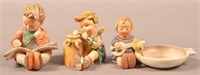 3 Hummel Figurines including Thoughtful and
