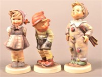 3 Hummel Figurines including Carnival. Condition