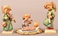 3 Angel Hummel Figurines. Celestial Musician,
