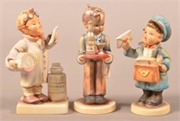 3 Occupation Hummel Figurines including Doctor,