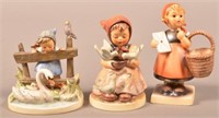 3 Hummel Figurines including Feather Friends.