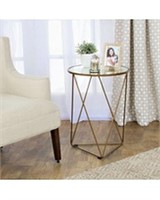 HOURGLASS METAL ACCENT TABLE (NOT ASSEMBLED)